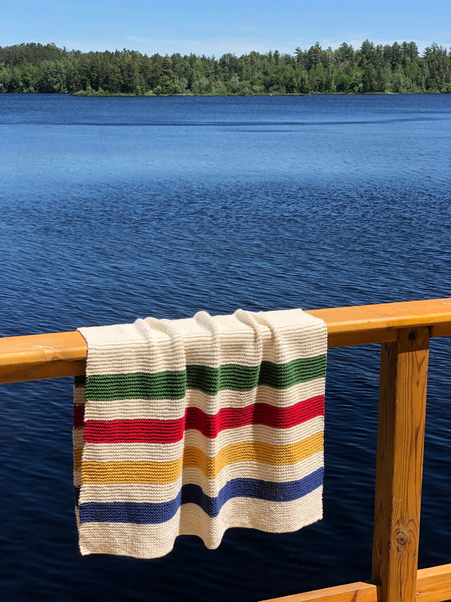 Hudson Bay Baby Blanket Kit - KNIT VERSION – Sisu Designs Yarn Shop