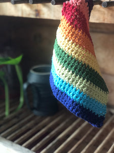 Crochet Rainbow Dishcloth Kit
