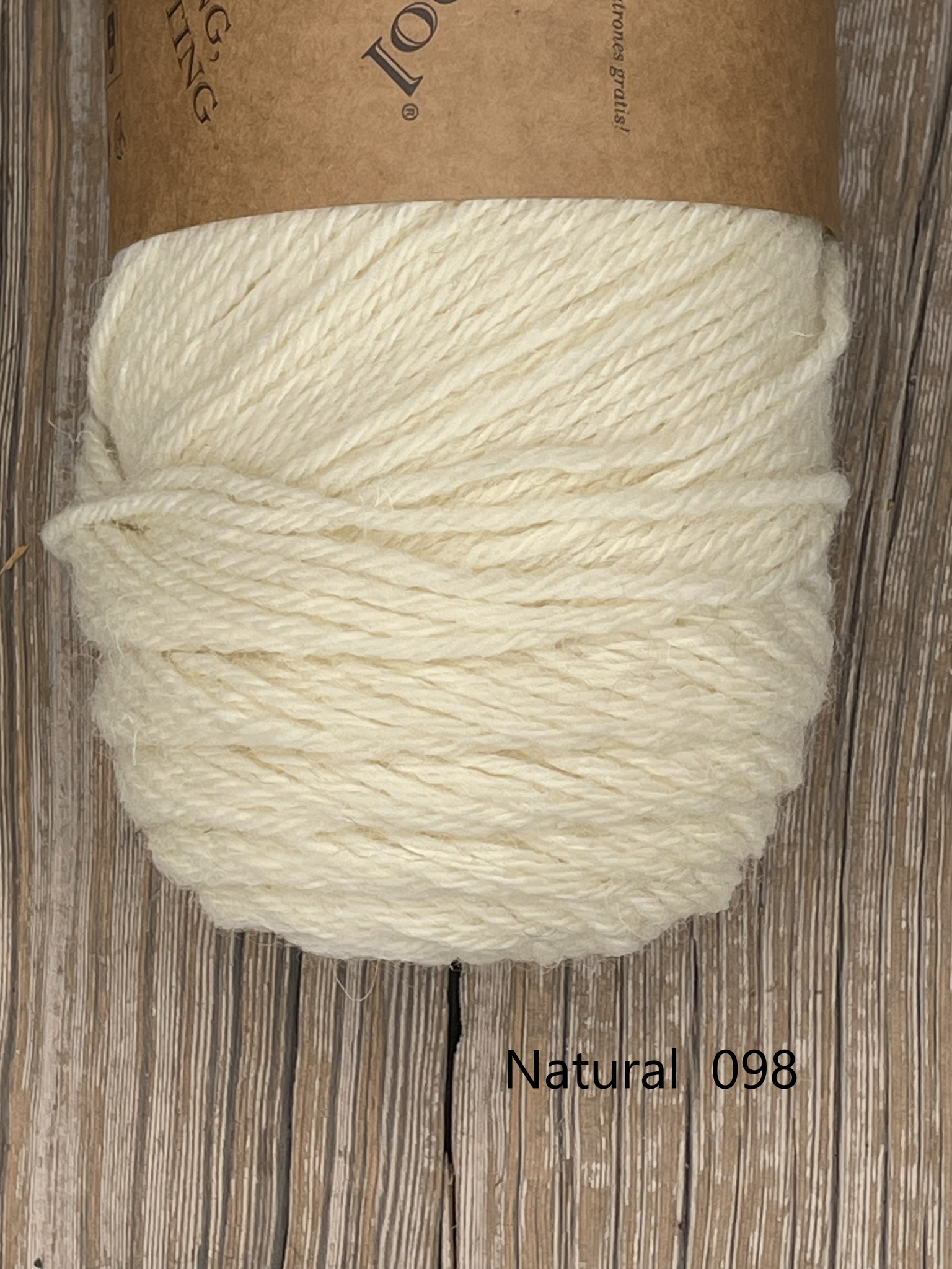 lion Brand fishermen's wool yarn 3 skeins birch tweed color # 202
